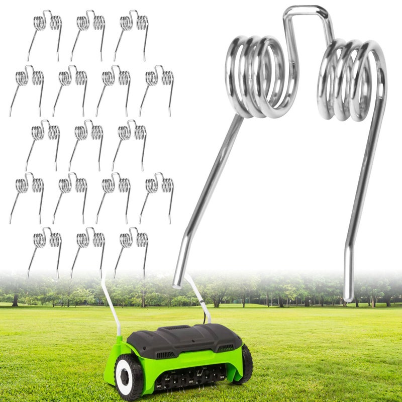 Ohoho 29272 Durable Steel Dethatcher Tines Compatible with GreenWorks 29272 27022-18 Pack - Image 1